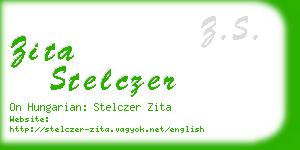 zita stelczer business card